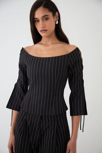 GAIA pinstripe top