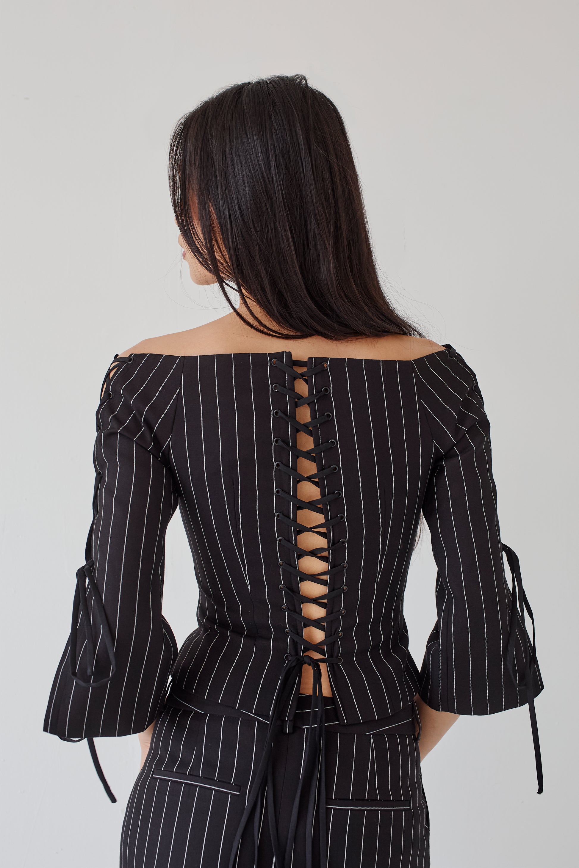 BLAIR pinstripe top