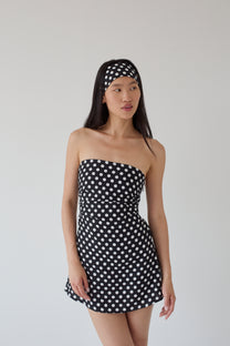 NGOC polka dot dress black