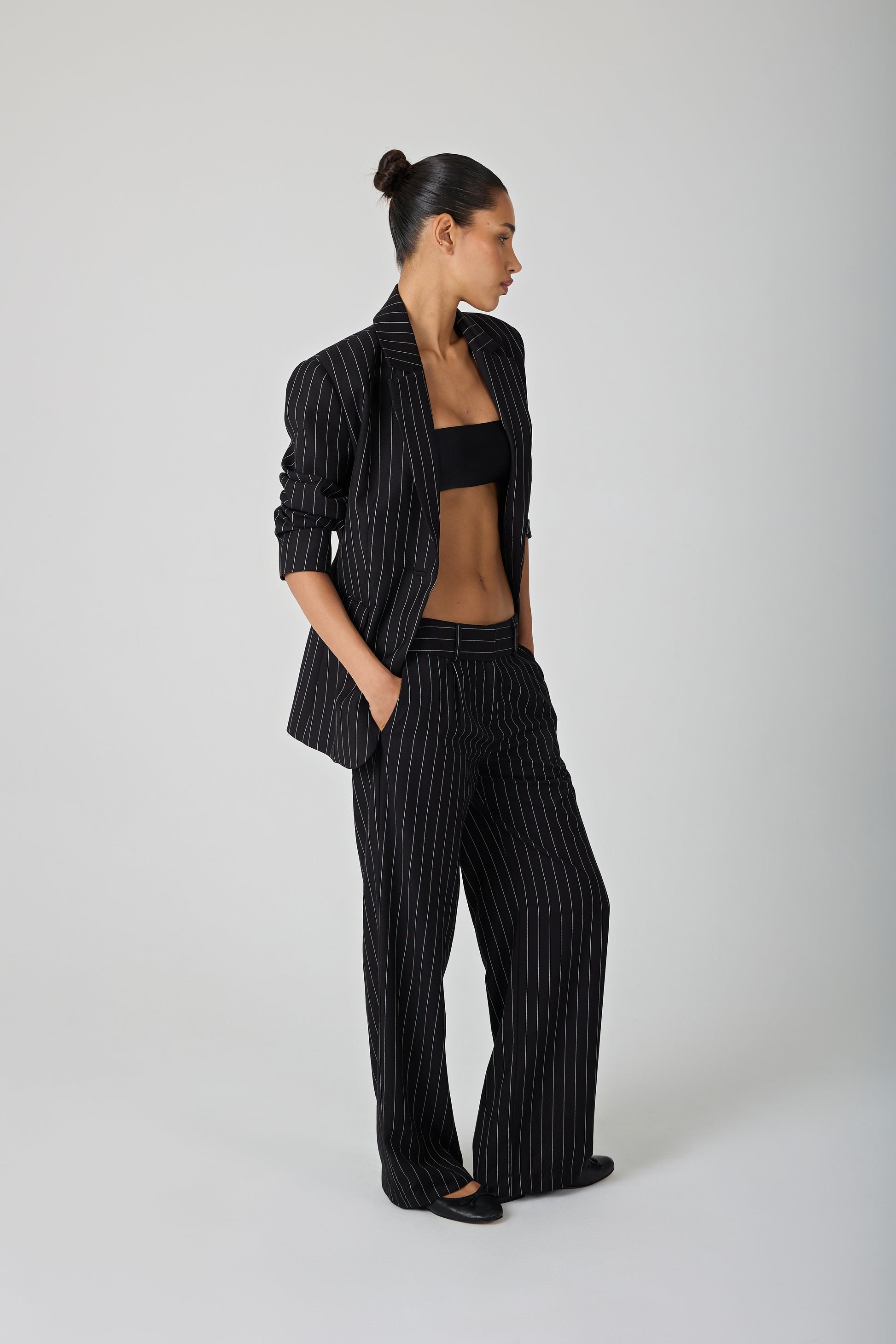 CLARISSE pinstripe pants